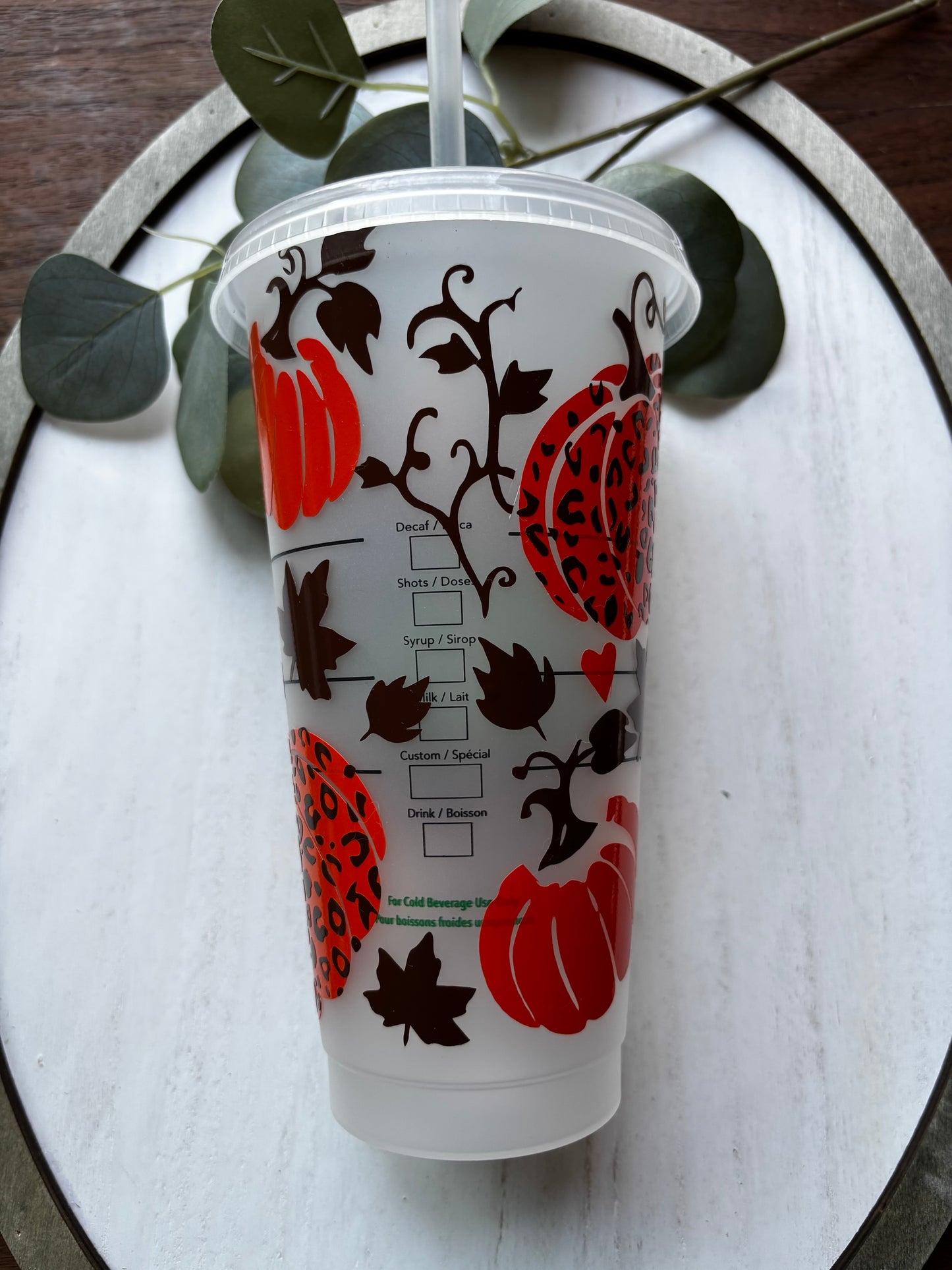 Fall Straw Cup 24oz