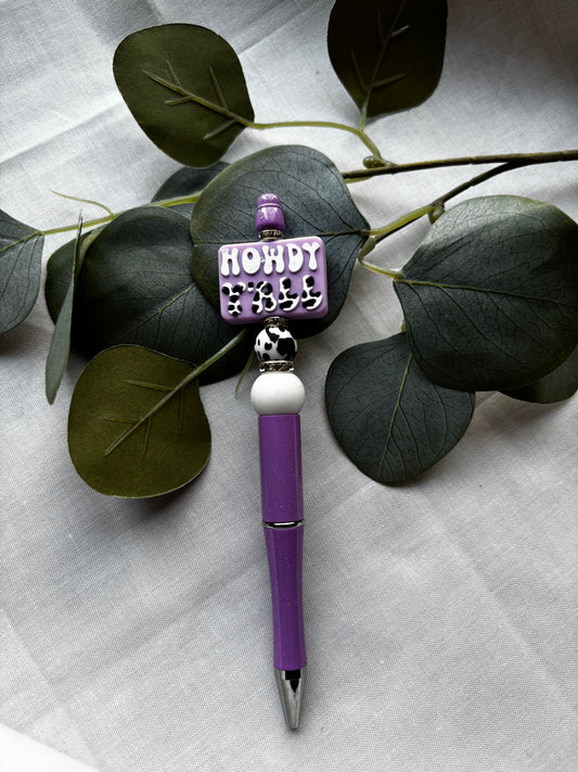 Howdy Y'all (purple and black)