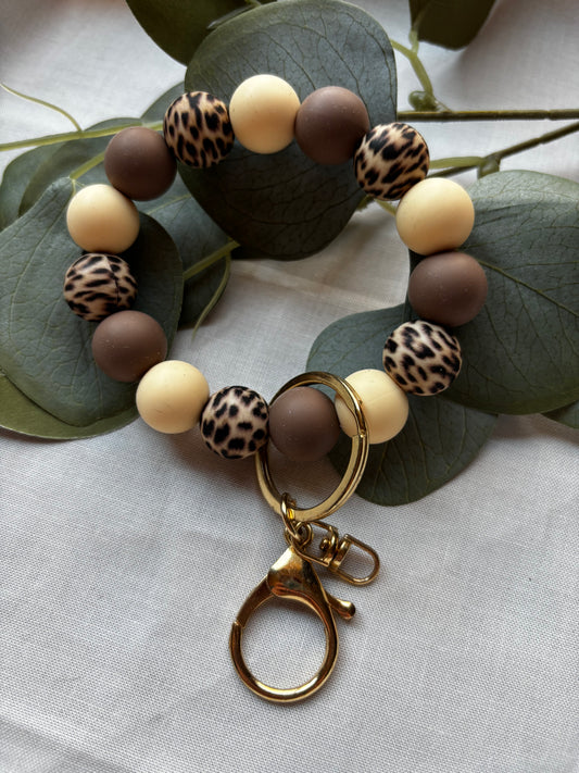 Tan and Black  Wristlet