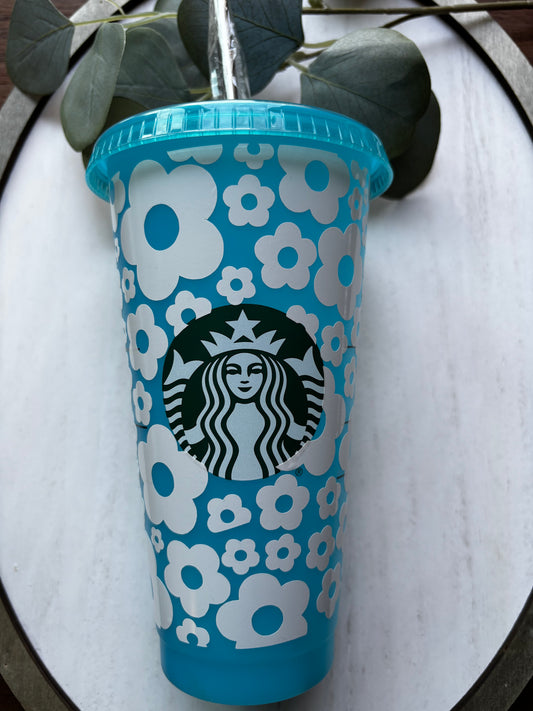 Flower Straw Cup 24oz